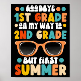 Grappig 1e Grade Afstuderen naar 2e Grade Summer Poster
