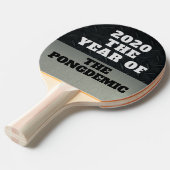 Grappig 2020 jaar van de pandemie tafeltennisbatje (Voorkant Gekanteld)