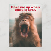 Grappig 2020 Quarantine — word me wakker als het v Briefkaart (Voorkant)