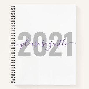 Grappig 2021, wees vriendelijk Nieuwjaar Notitieboek