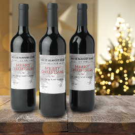 Grappig 2022 loopt bijna ten einde Rustieke naam V Wijn Etiket