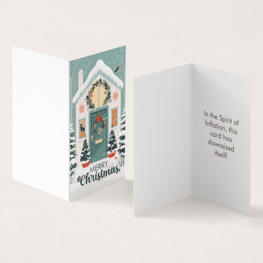 Grappig 2023 Mini Kerst Kaart, Gag Gift Joke Visitekaartje (Binnen en buitenkant)