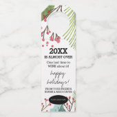 Grappig 2024 is bijna voorbij Voeg je Logo vakanti Flessenhanger (Voorkant)