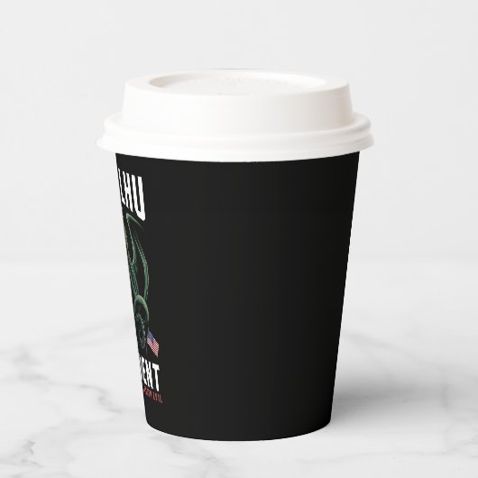 Grappig 2024 Verkiezingen Cthulhu voor President Papieren Bekers (Links)