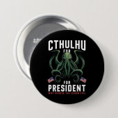 Grappig 2024 Verkiezingen Cthulhu voor President Ronde Button 7,6 Cm (Voorkant /achterkant)