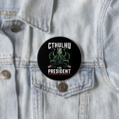 Grappig 2024 Verkiezingen Cthulhu voor President Ronde Button 7,6 Cm (In situ)