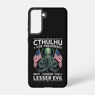 Grappig 2024 Verkiezingen Cthulhu voor President Samsung Galaxy Hoesje