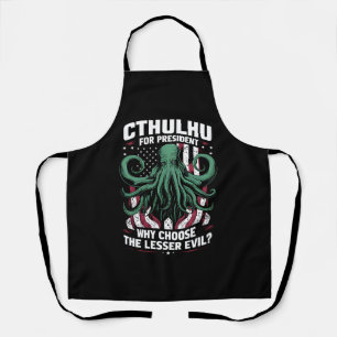 Grappig 2024 Verkiezingen Cthulhu voor President Schort