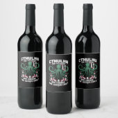 Grappig 2024 Verkiezingen Cthulhu voor President Wijn Etiket (Flessen)