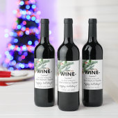 Grappig 2024 wijnlijm houdt ons bij elkaar groen wijn etiket