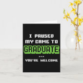 Grappig 2025 Gamer Afstuderen Afstuderen Kaart (Gele Bloem)