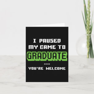 Grappig 2025 Gamer Afstuderen Afstuderen Kaart