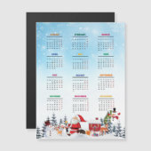 Grappig 2025 Kalenders Santa, Sneeuwman, Rendier (Voorkant / Achterkant)