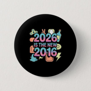 Grappig 2026 Nieuw 2016 Retro Nostalgie Ronde Button 5,7 Cm