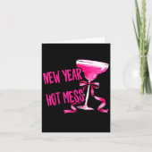 Grappig 2026 Nieuwjaar zelfde warboel feest vrouwe Kaart (Voorkant)