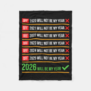 Grappig 2026 Zal Mijn Jaar Zijn Sitive Comeback Hu Fleece Deken