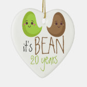 Grappig 20 Jaar Getrouwd Keramisch Ornament (Rechts)