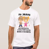 Grappig 20e Jubileum Gepersonaliseerde Man Tshirt (Voorkant)
