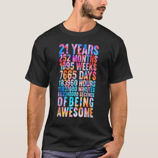 Grappig 21ste Verjaardag Shirt Oude Meter Grappig  (Voorkant)