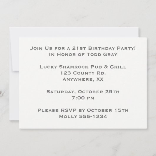 Grappig 21ste verjaardagsfeestje | 21 Legale Leeft Kaart (Achterkant)