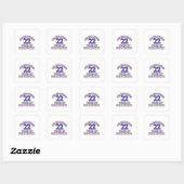 GRAPPIG 22 jaar design Vierkante Sticker (Vel)