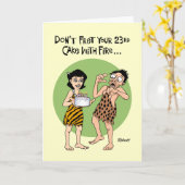 Grappig 23ste verjaardag kaart (Gele Bloem)