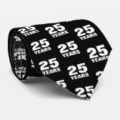 Grappig 25e Bruiloft Jubileum partij stropdas (Opgerold)