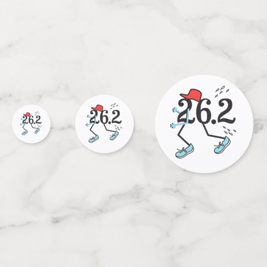 Grappig 26.2 Marathon Runner Table Confetti (Voorkanten)
