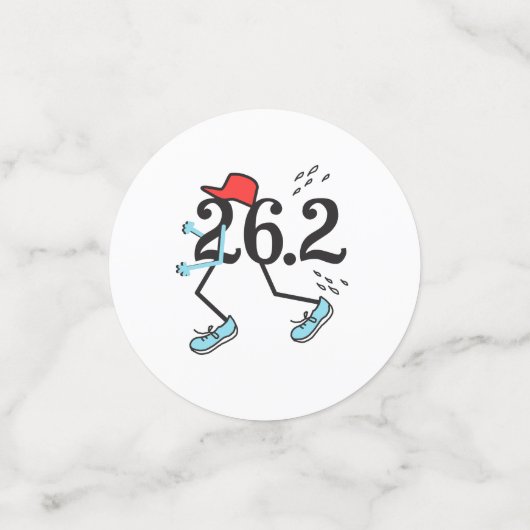 Grappig 26.2 Marathon Runner Table Confetti (Kleine voorkant)