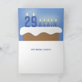 Grappig 29 alweer, Birthday Cake Candles | Blauw Kaart (Binnen)