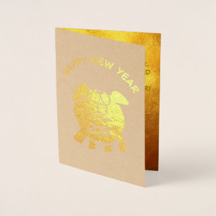 Grappig 2 Cartoon Varken Jaar Zodiac Verjaardag Lu Folie Kaarten