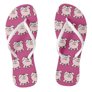 Grappig 2 Cartoon Varken Kies Kleur Vrouwen Flip F Teenslippers