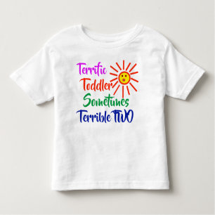 Grappig 2 Jaar Oud Kind Geweldig Peuter Verschrikk Kinder Shirts