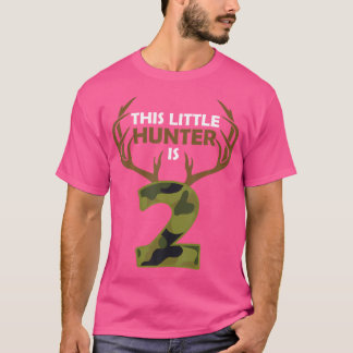 Grappig 2e verjaardag 2 jaar oude hertenjager cade t-shirt