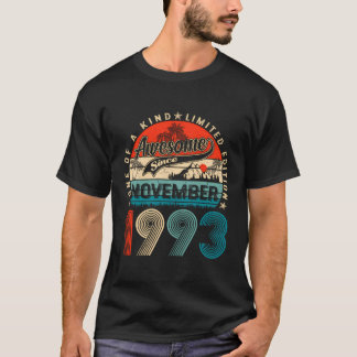 Grappig 30 jaar oud November 1993 30e Geboorte T-shirt