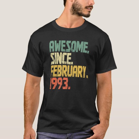 Grappig 30 jaar oud Shirt  Geweldige sinds februar (Voorkant)