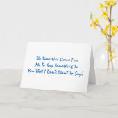 Grappig, 30ste verjaardag, blauw op wit. kaart (Gele Bloem)