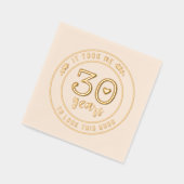 Grappig 30ste verjaardagsfeestje Dertig Dertigste Folie Servetten (Links)