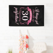 Grappig 30th Birthday 'Perfection' Spandoek (Insitu)