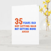 Grappig 35 jaar oud verjaardag kaart (Gele Bloem)