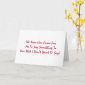 Grappig, 35ste verjaardag, rood op wit. kaart (Gele Bloem)