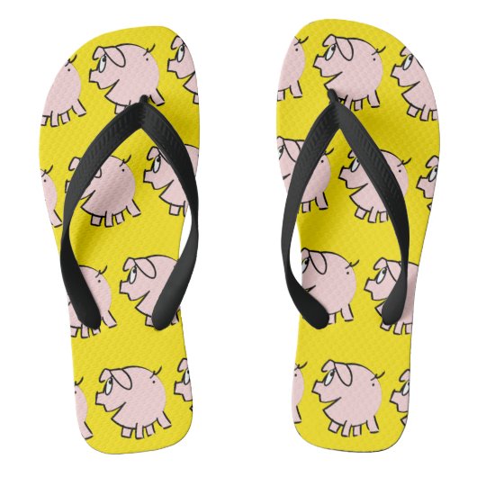 Grappig 3 Cartoon Varken Kies Kleur Mannen Slipper (Voetbed)