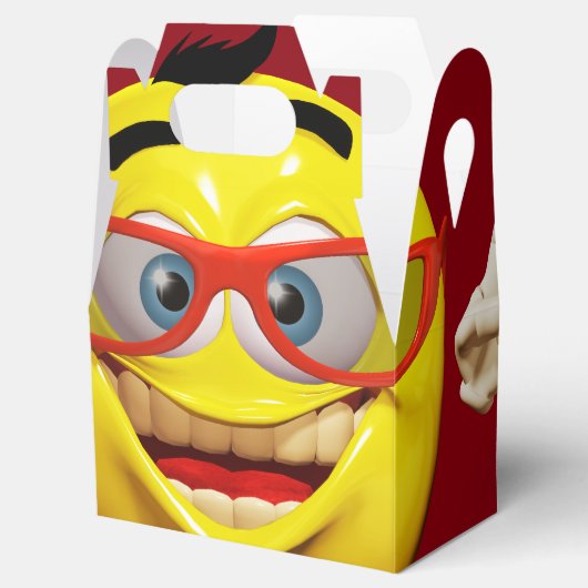 Grappig 3d emoticon bedankdoosjes (Geopend)