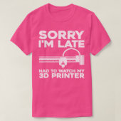 Grappig 3D-printerontwerp voor mannen vrouwen 3D-p T-shirt (Design voorkant)