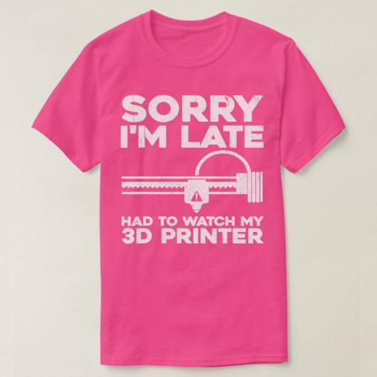 Grappig 3D-printerontwerp voor mannen vrouwen 3D-p T-shirt (Design voorkant)