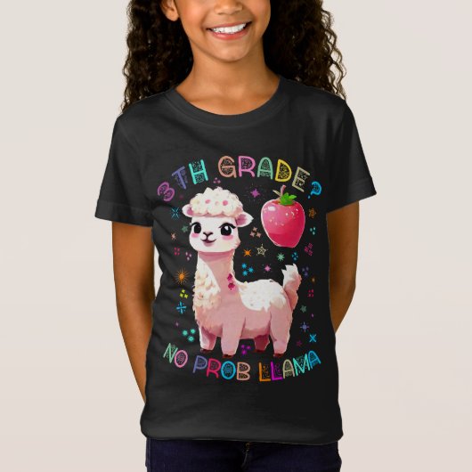 Grappig 3e KLAS? GEEN PROB LAMA Alpaca Lover T-shirt (Voorkant)