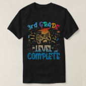 Grappig 3th Grade Level Complete Video Gamer 2021 T-shirt (Design voorkant)