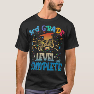 Grappig 3th Grade Level Complete Video Gamer 2021  T-shirt