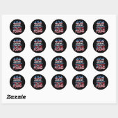 Grappig 404 Fout IT Technologie is Patriottisch An Ronde Sticker (Vel)