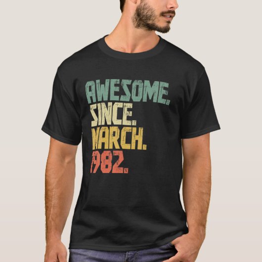 Grappig 40 jaar oude Mannen Vrouwen Geweldige sind T-shirt (Voorkant)